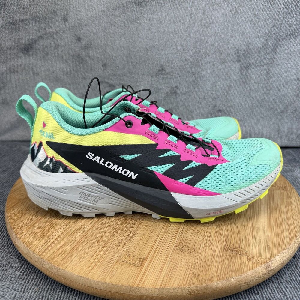 Salomon Sense Ride 5 Shoes Womens Size 8.5 Multicolor Running Sneakers 472343